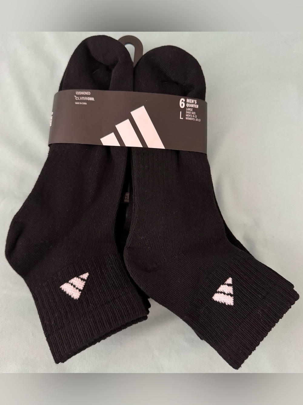 Men's adidas Classic Cushioned 6-Pack
Quarter Socks
